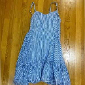 Blue striped dress!